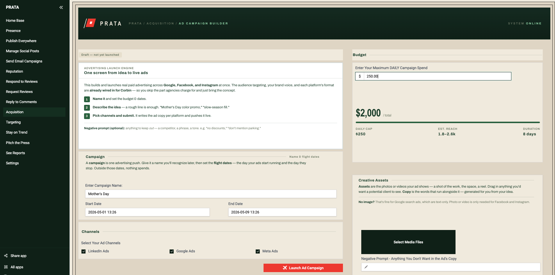 Ad Campaign Builder